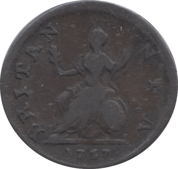 1737 FARTHING ( GF ) - FARTHING - Cambridgeshire Coins