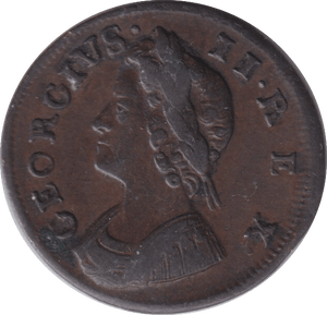 1737 FARTHING ( VF ) - FARTHING - Cambridgeshire Coins