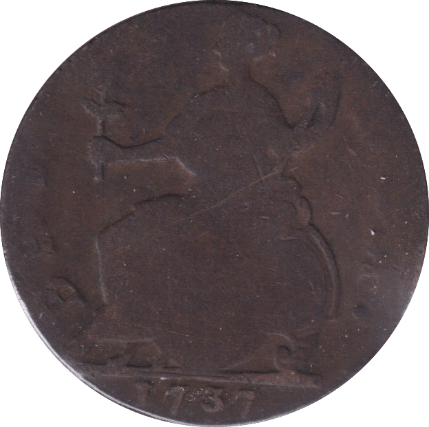 1737 HALFPENNY (FAIR) - HALFPENNY - Cambridgeshire Coins