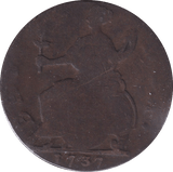 1737 HALFPENNY (FAIR) - HALFPENNY - Cambridgeshire Coins