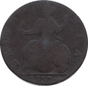 1737 HALFPENNY ( FINE ) - HALFPENNY - Cambridgeshire Coins