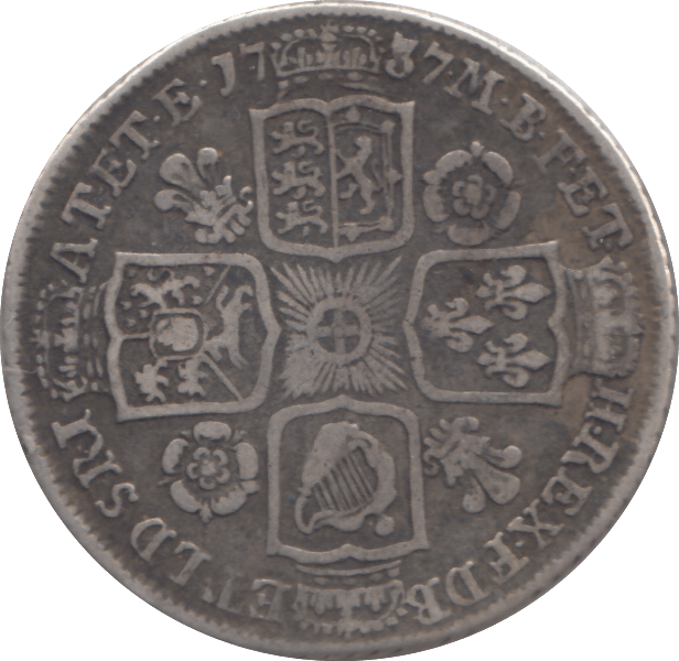 1737 SHILLING ( FINE ) - SHILLING - Cambridgeshire Coins