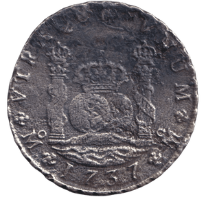 1737 SILVER 8 REALES MEXICO SPANISH COLONY - SILVER WORLD COINS - Cambridgeshire Coins