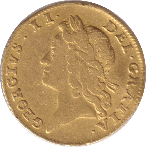 1738 GOLD HALF GUINEA ( VF ) - GUINEAS - Cambridgeshire Coins