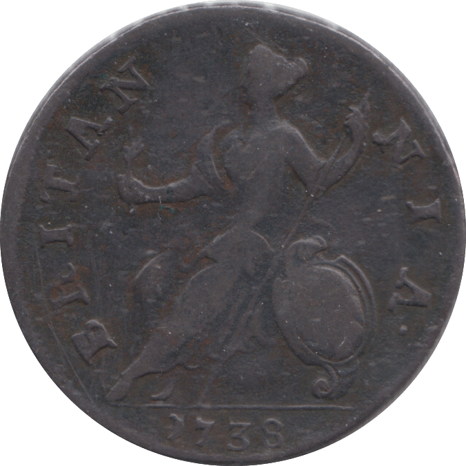 1738 HALFPENNY ( GF ) - HALFPENNY - Cambridgeshire Coins