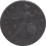 1738 HALFPENNY ( GF ) - HALFPENNY - Cambridgeshire Coins