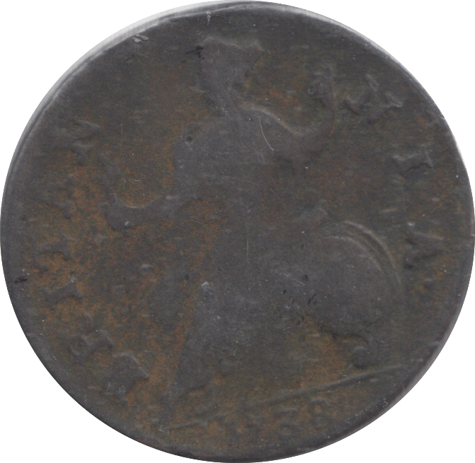 1738 HALFPENNY ( NF ) - HALFPENNY - Cambridgeshire Coins