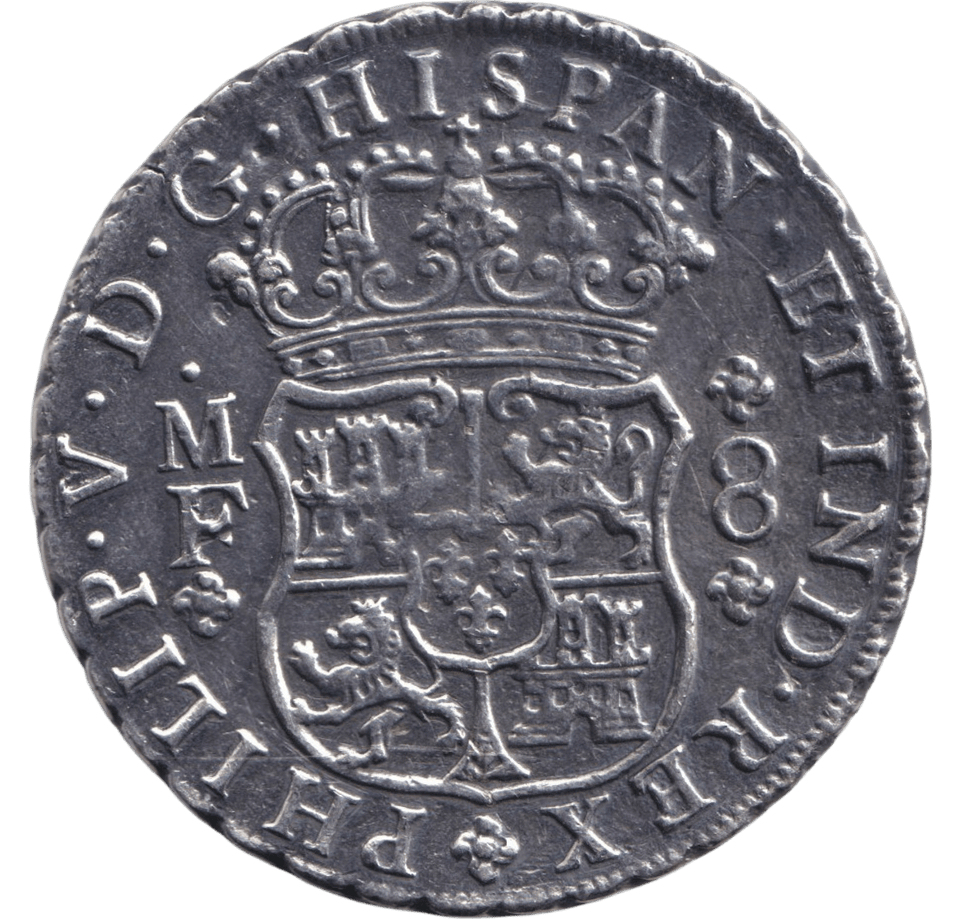 1738 SILVER 8 REALES MEXICO SPANISH COLONY - SILVER WORLD COINS - Cambridgeshire Coins