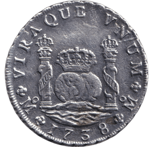 1738 SILVER 8 REALES MEXICO SPANISH COLONY - SILVER WORLD COINS - Cambridgeshire Coins