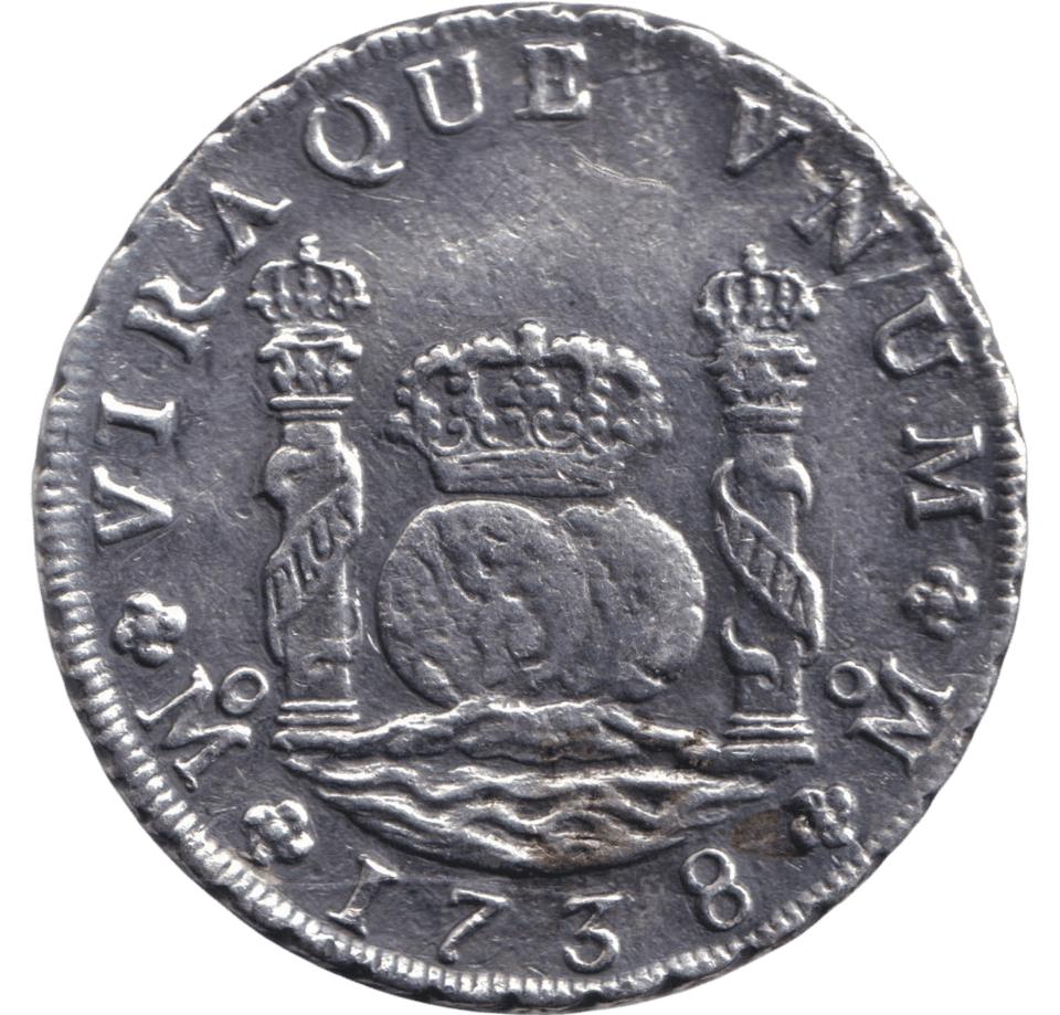 1738 SILVER 8 REALES MEXICO SPANISH COLONY - SILVER WORLD COINS - Cambridgeshire Coins