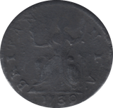 1739 FARTHING ( FINE ) - FARTHING - Cambridgeshire Coins