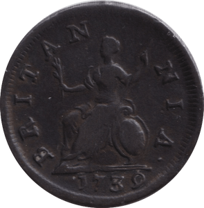 1739 FARTHING ( VF ) - FARTHING - Cambridgeshire Coins