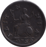 1739 FARTHING ( VF ) - FARTHING - Cambridgeshire Coins