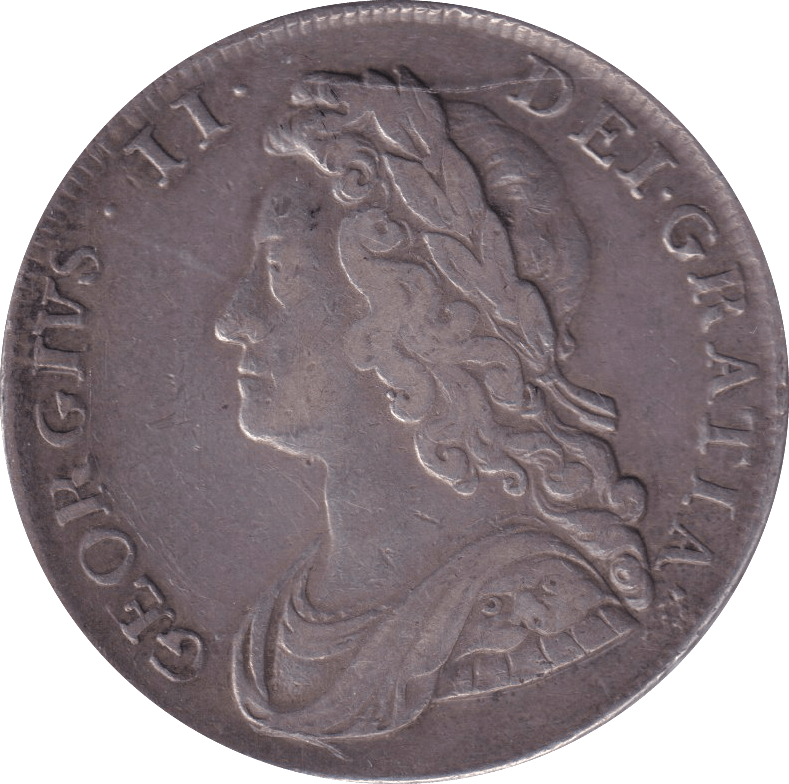 1739 HALFCROWN ( GVF ) - HALFCROWN - Cambridgeshire Coins
