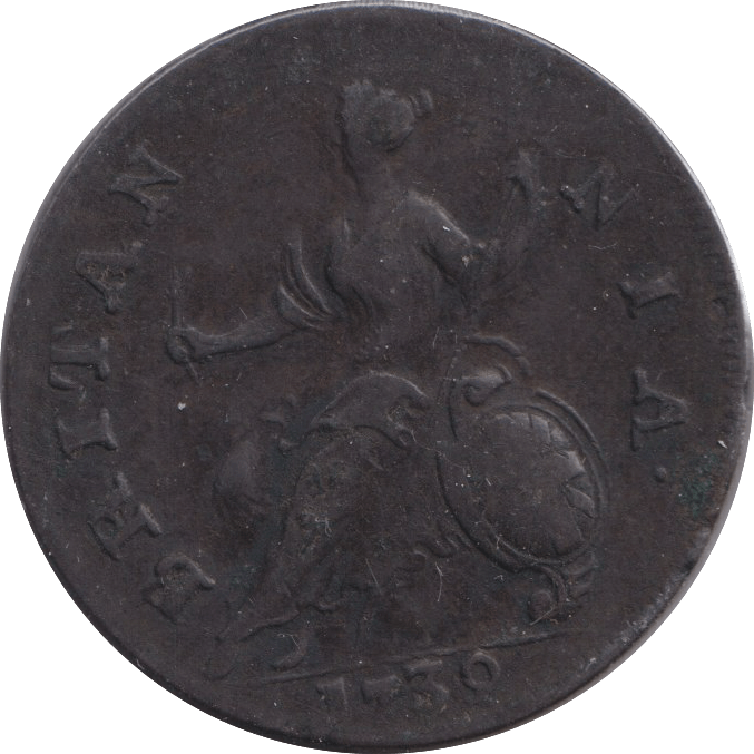 1739 HALFPENNY ( GVF ) - WORLD COINS - Cambridgeshire Coins