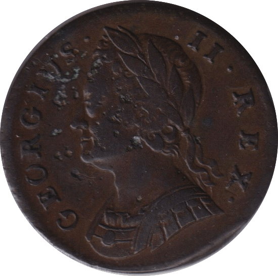 1741 FARTHING ( EF ) - FARTHING - Cambridgeshire Coins
