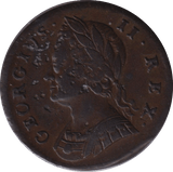 1741 FARTHING ( EF ) - FARTHING - Cambridgeshire Coins
