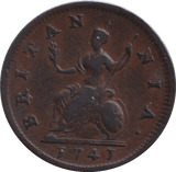 1741 FARTHING ( EF ) - FARTHING - Cambridgeshire Coins