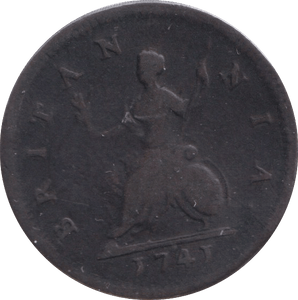 1741 FARTHING ( FINE ) - FARTHING - Cambridgeshire Coins