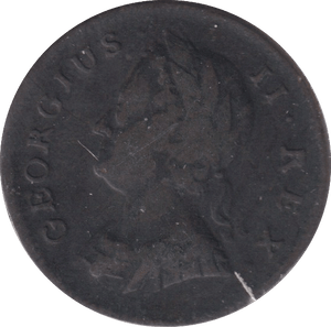1741 FARTHING ( FINE ) - FARTHING - Cambridgeshire Coins