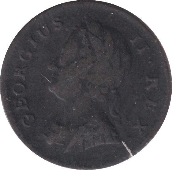 1741 FARTHING ( FINE ) - FARTHING - Cambridgeshire Coins