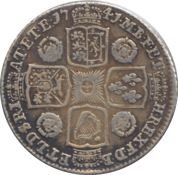 1741 SHILLING ( FINE ) - SHILLING - Cambridgeshire Coins