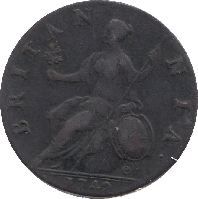 1742 HALF PENNY ( VERY FINE ) - HALFPENNY - Cambridgeshire Coins