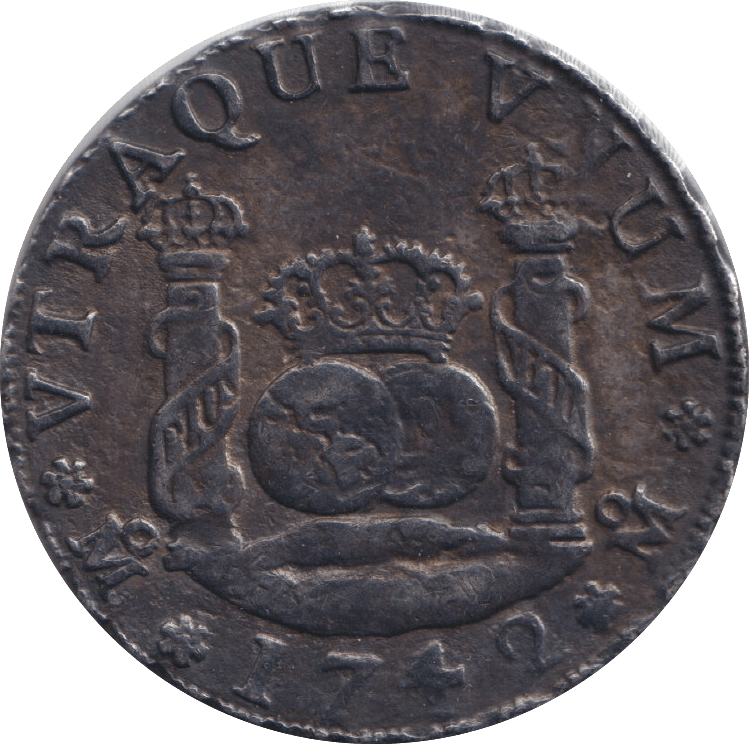 1742 SILVER 4 REALES MEXICO SPANISH COLONY - SILVER WORLD COINS - Cambridgeshire Coins