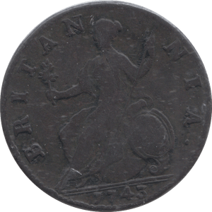 1743 HALFPENNY ( GF ) - HALFPENNY - Cambridgeshire Coins