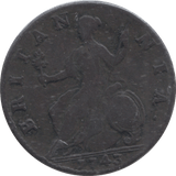 1743 HALFPENNY ( GF ) - HALFPENNY - Cambridgeshire Coins