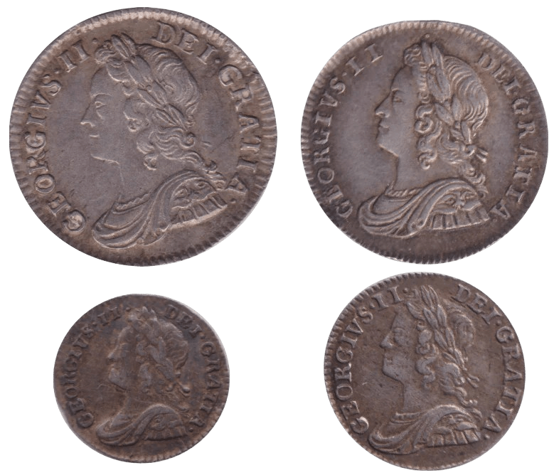 1743 MAUNDY SET GEORGE II - Maundy Set - Cambridgeshire Coins