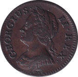 1744 FARTHING ( EF ) - FARTHING - Cambridgeshire Coins