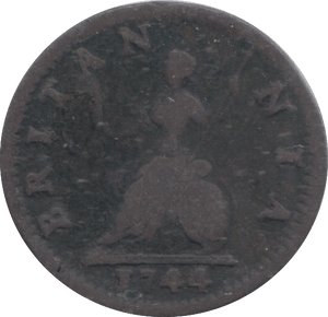 1744 FARTHING ( NF ) - FARTHING - Cambridgeshire Coins