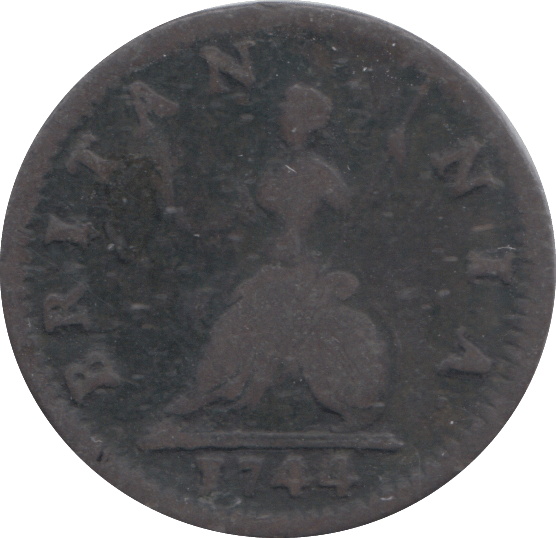 1744 FARTHING ( NF ) - FARTHING - Cambridgeshire Coins