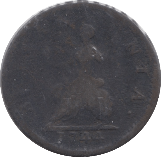 1744 FARTHING ( NF ) - Farthing - Cambridgeshire Coins