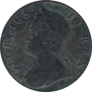 1744 HALFPENNY (GOOD FINE ) - HALFPENNY - Cambridgeshire Coins