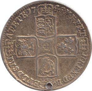 1745 HALFCROWN ( GF ) HOLED - HALFCROWN - Cambridgeshire Coins