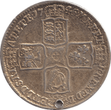 1745 HALFCROWN ( GF ) HOLED - HALFCROWN - Cambridgeshire Coins