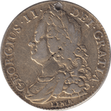 1745 HALFCROWN ( GF ) HOLED - HALFCROWN - Cambridgeshire Coins