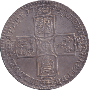 1745 HALFCROWN ( GVF ) - HALFCROWN - Cambridgeshire Coins
