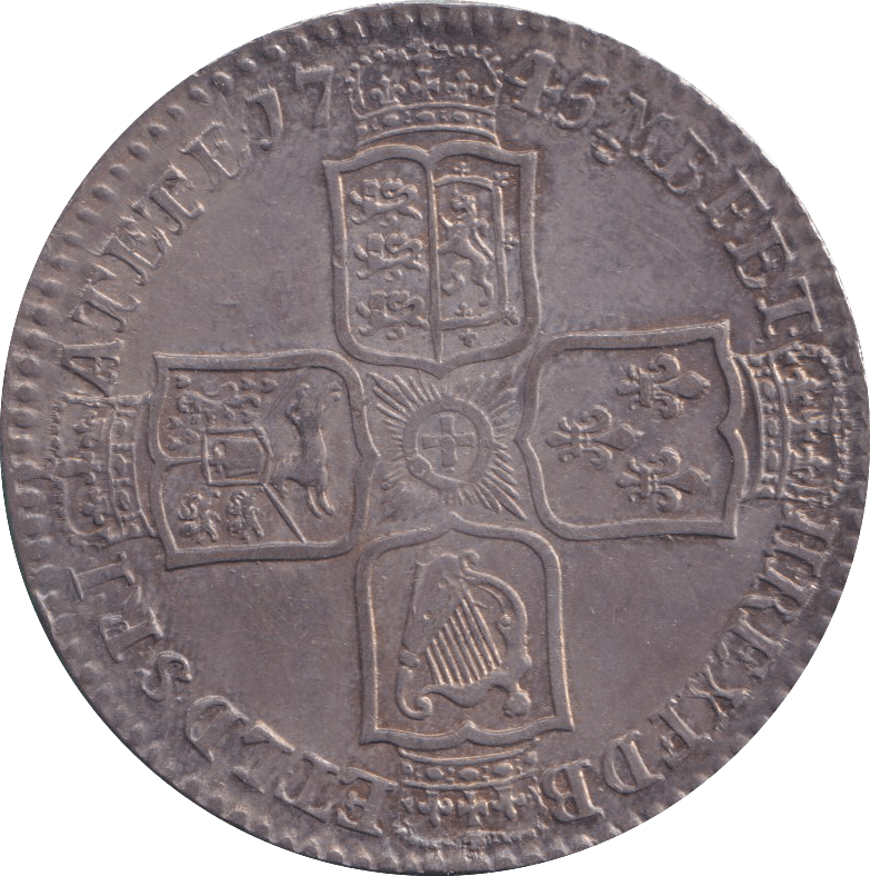 1745 HALFCROWN ( GVF ) - HALFCROWN - Cambridgeshire Coins