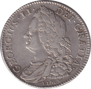 1745 HALFCROWN (VF) - HALFCROWN - Cambridgeshire Coins