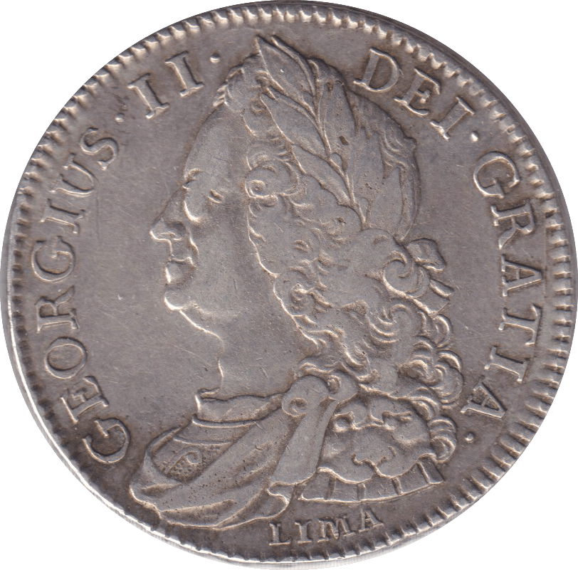 1745 HALFCROWN (VF) - HALFCROWN - Cambridgeshire Coins