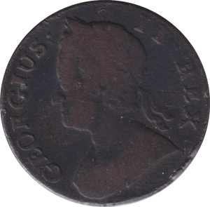 1745 HALFPENNY ( FINE ) - HALFPENNY - Cambridgeshire Coins