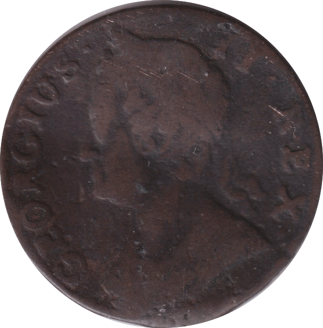1745 HALFPENNY ( FINE ) - HALFPENNY - Cambridgeshire Coins