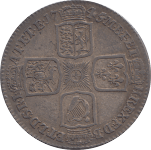 1745 SHILLING ( EF ) - SHILLING - Cambridgeshire Coins