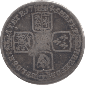 1745 SHILLING ( FAIR ) - SHILLING - Cambridgeshire Coins