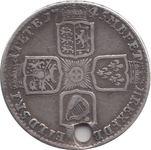 1745 SHILLING ( FINE ) - SHILLING - Cambridgeshire Coins