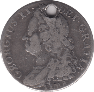 1745 SHILLING ( FINE ) - SHILLING - Cambridgeshire Coins
