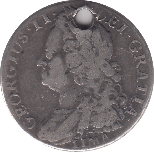 1745 SHILLING ( FINE ) - SHILLING - Cambridgeshire Coins